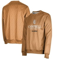 Muške narančaste Campbell borbene kamile Alumni Ime Drop Crewneck Pulover Duksera