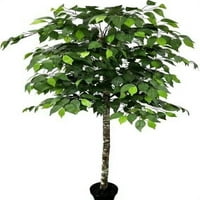 6.5 'stablo umjetnog ficusa, umjetna biljka, ručno izrađena sa pravim drvenim prtljažnicima