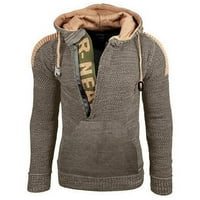 Zimske jakne za muškarce Muški modni jesen zimski džemper labav veličina mješovite boje džemper s kapuljačom