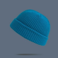 Haxmnou Unise Fashion Toar Winter Casual Pleted Hat Solid Boja Sve utakmica debeli šešir
