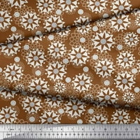 Soimoi Rayon tkanina cvjetna mandala tkanini otisci sa dvorištem širom