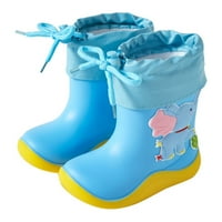 Kali_store Toddler kišne čizme Kids Unise Classic Glitter Boot Toddler Boys Djevojke Rain Boots G, 10.5