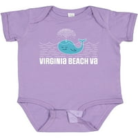 Inktastična Virginia Beach VA Slatki odmor Poklon Poklon Baby Boy ili Baby Girl Bodysuit