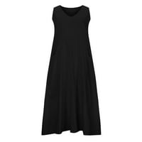 WHLBF Ljetne haljine za čišćenje žena ispod $ plus veličina, ženska modna sportska čvrsto izrezana haljina od labavog remena