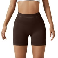 Workout Bike Shorts Ženska fitnes Yoga kratke hlače Visoko struk Ženska plesna odbojka za podizanje kratkih hlača Plus size pamučne hlače