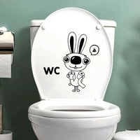 Sayhi English Logo Naljepnice WC Rabbit Zidne naljepnice Naljepnice za wc naljepnice Pozadina zida kupaonica ukrasna zidna naljepnica