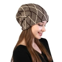 Haxmnou Classic Topla zima pletena šešir obložen džep mreža