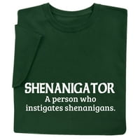 Šta na majici za muške majice Zemlja Theee - Funny Shenanigans majica, zelena - velika