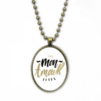 Mon Amour Moja ljubavna ponuda Stil Ogrlica Vintage Chain Privjesak na nakitu Zbirka nakita