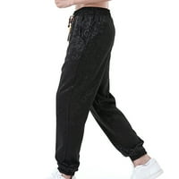 Uzročne hlače u boji za muškarce Modni čvrsti čipkasti elastični zmaj zmaj zapisa za stakleničke hlače