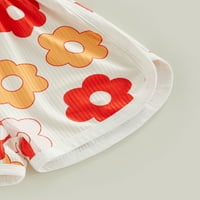 TODDLER Baby Girl Ljetna odjeća cvjetna ramper za vezanje kaiševa Halter kombinezon za dojenčad ljetna