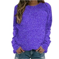 Fanxing Dukmirt za žene s dugim rukavima pulover labave casual bejzbol košulje za teen Girls S, M, L, XL, XXL