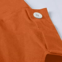 Haljine za žene elegantna čvrsta sa džepovima Ženska ljetna datuma iznad koljena V-izrez Shift Haljina