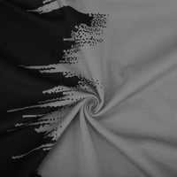 Cleance Gallickan ženski osnovni vrhovi moda Žene Ljeto V-izrez Kratki rukav Ispis Ležerne bluza za majicu