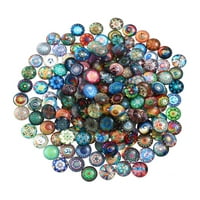 Mješovite okrugle mozaičke pločice za obrtni stakleni mozaik za izradu nakita