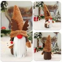 Aoksee Božićni ukrasi Božićni ukrasi Božićni bez lica Old Man Mini božićno drvce Gnome Ornament Rudolph