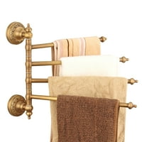 Retro bakreni ručnik nosač rotirajuća antikna mjenica kupatilo za kupatilo za ručnik ručnika