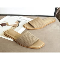 Tenmi Dame Početna Udoban tuš papučica meke ravne potpetice Slide Sandale Lady Indoor & Vanjski otvor nožni prst