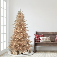 Božićni dekor 6.5 'Pretvjetljenja Kraljevska veličanstvena smretna božićna stablo, jasno