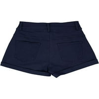 Žene Sportske kratke ležerne pune boje kratke hlače Midy Rise Summer Beach Hotsa sa džepovima sa zatvaračem