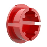 F012IDC-RD- PVC Unutrašnja završna kapa, razred namještaja, 1 2 Veličina, crvena 10-pakovanje