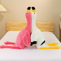 Pontos Punjeni životinjski zatvarač Zipper Puni punjenje Početna Dekor Super Soft Veliki ružičasti flamingo Pliša zagrljaj Jastuk Dječja igračka