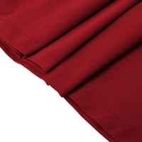 Haljine Frehsky za žene Ženska modna ležerna suknja sa džepovima Vintage High Squik Nasled suknje crvena