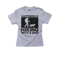 Sreća je planinarenje sa pamučnom majicom za pamučnu majicu od pamuka