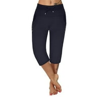 Ženske košuljene hlače Čvrsto boje Slim Fit Cargo Hlače Žene Ležerne prilike Yoga Hlače Niski uspon