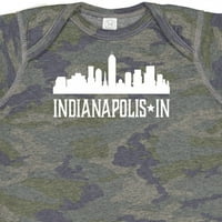 Inktastic Indianapolis Indiana Skyline u gradovima Poklon Dječak za bebe ili dječja djevojaka