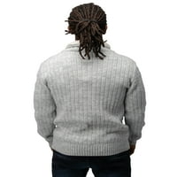 Ray Muški pleteni modni džemper pulover dugih rukava Slim Fit casual trendi duks kapuljača za muškarce za muškarce
