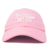 Bejzbol mama Ženska kapu za žensku kapu za žene za žene u svijetloživom ružičastoj boji