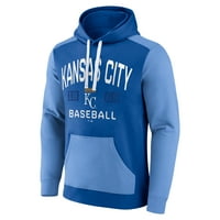 Muške fanatike marke Royal Light Blue Kansas City Royals Chip u pulover Hoodie