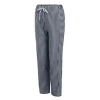 Yubatuo pantalone za žene duge hlače Ležerne prilike u stilu High Squik pantalone Stripe džep labave