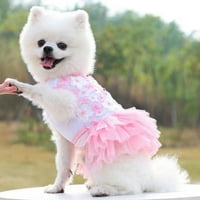 Dress za pse PET Princess Haljina Sweet Puppy haljina Ljetni kućni ljubimac cvjetni gaze za pse za pse