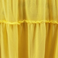 Niuer Ladies sandress haljina bez rukava V izrez Ljeto Maxi haljine labave solidne boje žute l