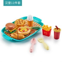 Rezanje kuhinje Pretvara se igračke za igranje, slatke grickalice povrće i voće kuhanje isečenih igračaka