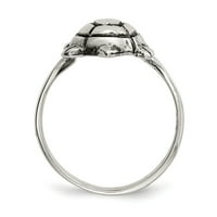 Čvrsta sterling srebrna vintage antikvuta kornjača prstenaste veze 8
