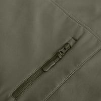 Itsun Grijani kaput modni plišani zagrijavanje labavog bluza s dugim rukavima patentni patentni džep