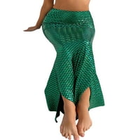 Caitzr ženska sirena kostim kostim visokih struka Fancy Party Sefins Maxi haljina rep suknja za plažu