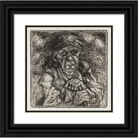 Stanisław Osostowicz Crni ukrašeni drveni svjetski lukav muzej umjetnosti ispisa pod nazivom: stara žena žena
