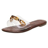Sanbonepd sandale Ljetne žene klizne otvorene prste kvadratne pete prozračne sandale cipele za plažu