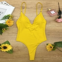 Jedan kupaći kostim za žene Solid Color jednodijelni kupaći kostimi plivanje plaže