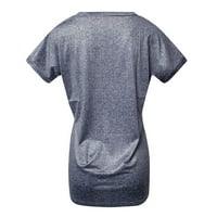 Majica Ženski retro TOP O-izrez Kratki labavi ispis Ležerbene cipele za ženska bluza