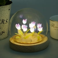 Tulip noćna svjetlost Slatka DIY Tulip cvjetni stol svjetiljka ukrasna tulipana LED noćna svjetlost