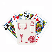 Mačja riba vunena kugla boca poker igrati čarobnu karticu zabavne ploče