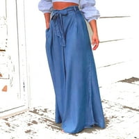 Solacol Womens Ljetne hlače Žene Ljetne hlače Žene Loose hlače Modne žene Ljeto Ležerne prilike Labavi