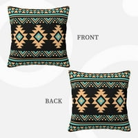 Vintage Aztec plemenitosti jastuk za bacanje navlake, kauč za krevet kauč za kauč Klint ukrasni navlake