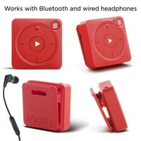 Mighty Vibe 8GB Spotify Music Plejer sa Bluetooth-om - Crvenim