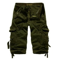 CLLIOS muške kratke hlače plus veličine Multi džepovi Hlače Rad vojne kratke hlače Atletska radna odjeća Teretne kratke hlače